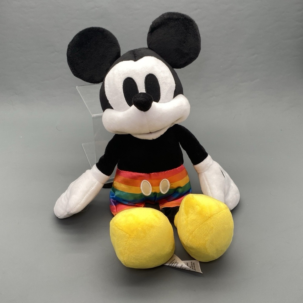 Disney Parks Mickey Mouse Plush Pride Collection Medium 17''